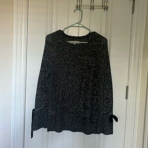LOFT Sweater with tie sleeves